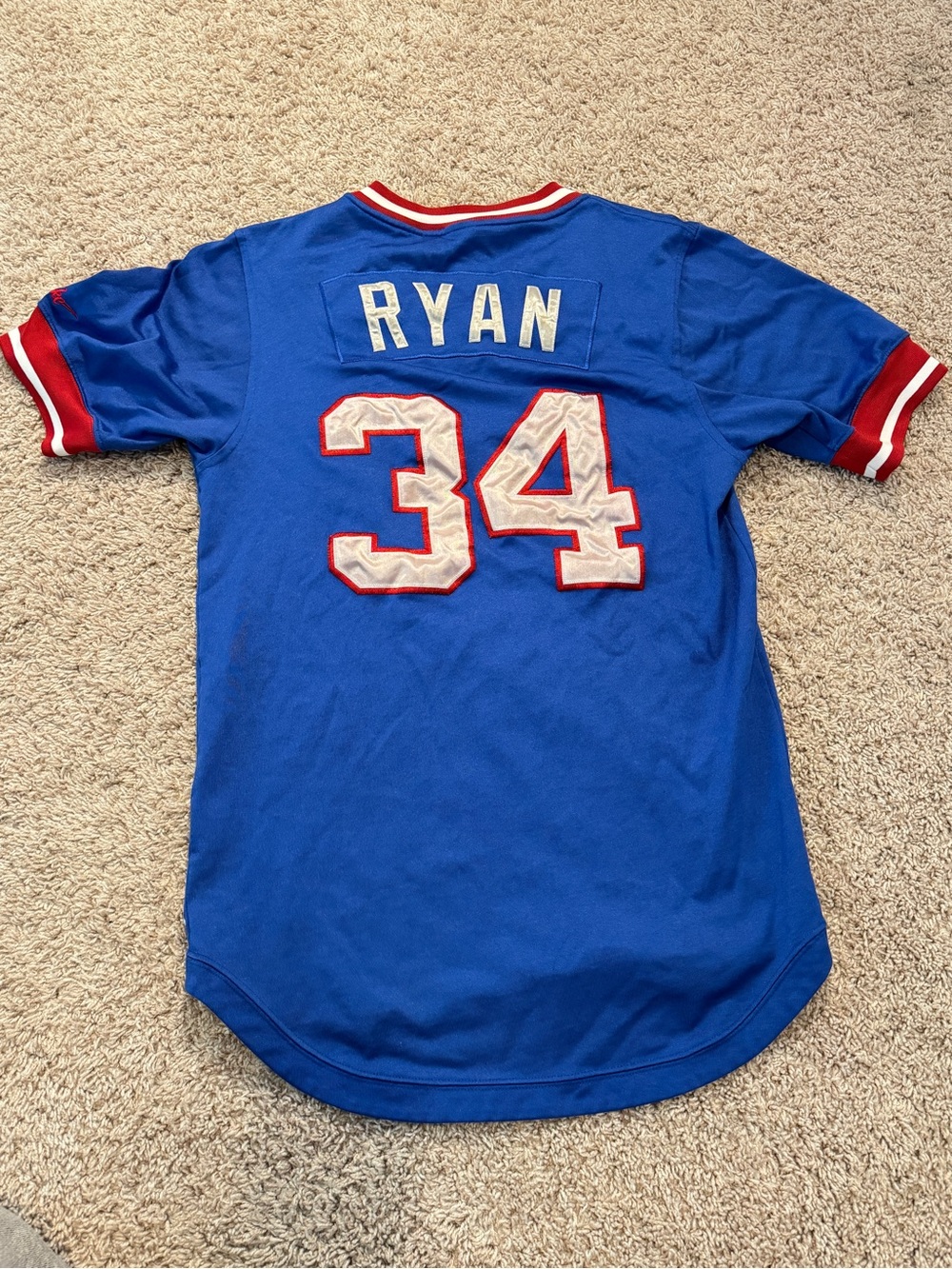 Nolan Ryan Texas Rangers Nike Cooperstown Blue #34 Jersey Small